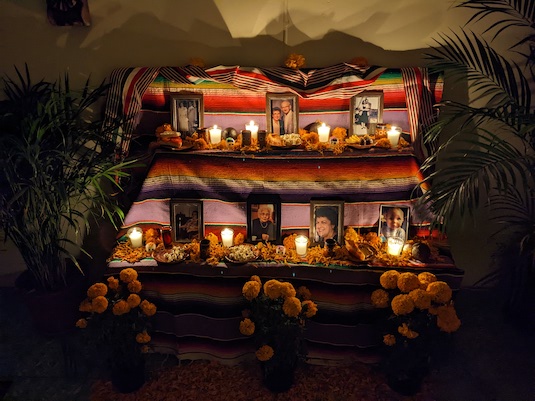 my ofrenda at night